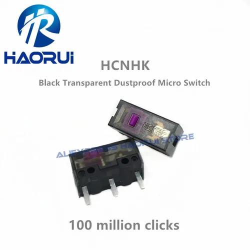 Imagen 2 del producto Kailong-microinterruptor a prueba de polvo, 2 piezas, color negro, transparente, morado y dorado, vida útil de 100/150 millones