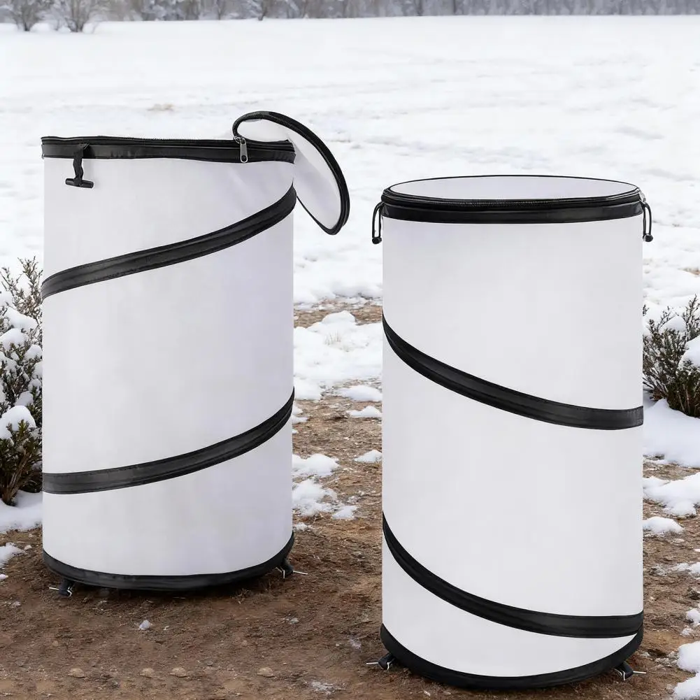 Folding Plant Cover Pop-up Mini Greenhouse Pop-up Winter Plant Protector Tent Foldable Frost Protection Enclosure for Indoor