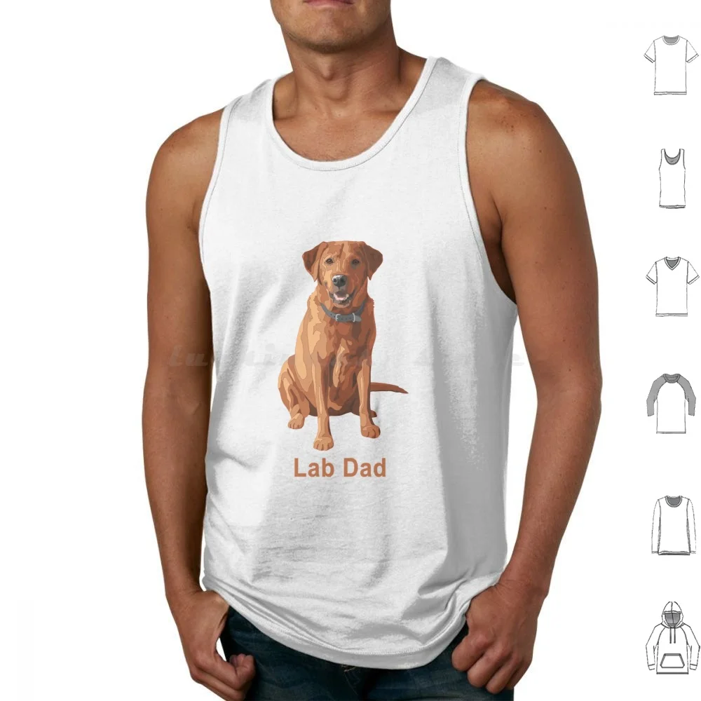 Lab papá zorro rojo Labrador Retriever amantes de los perros regalo camisetas sin mangas chaleco sin mangas laboratorio papá zorro rojo Labrador Retriever perro