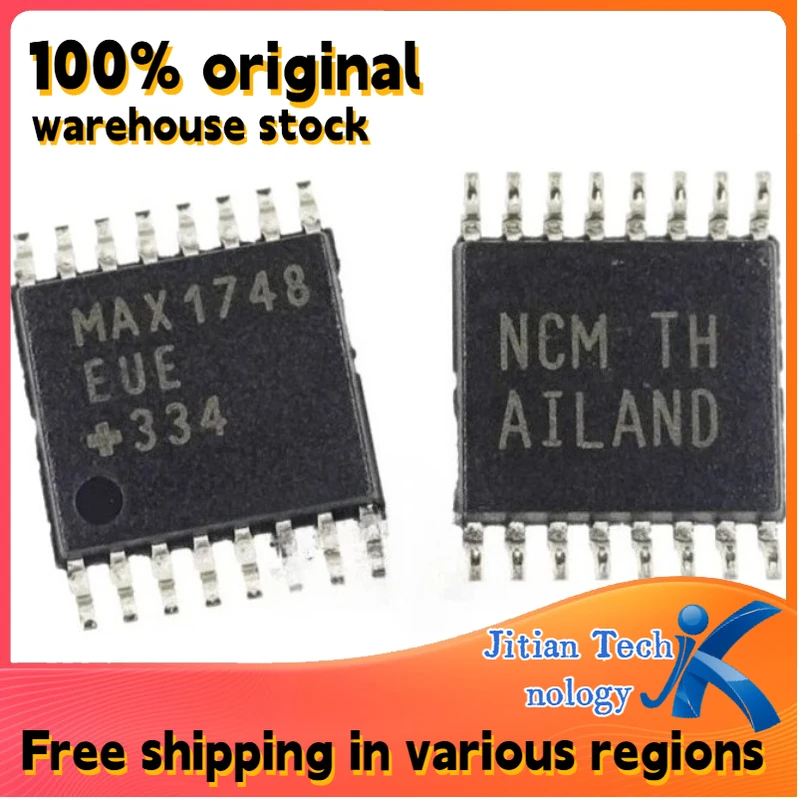 100% original inventory 10PCS MAX1748EUE+T MAX1748EUE MSOP-8 DC-DC converter IC Channel direct sales