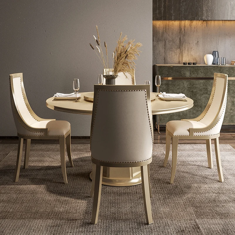 Nordic Black Dining Table Modern Luxury Gold Art Dining Table Simple Round European Mesas Y Sillas De Comedor Kitchen Furniture