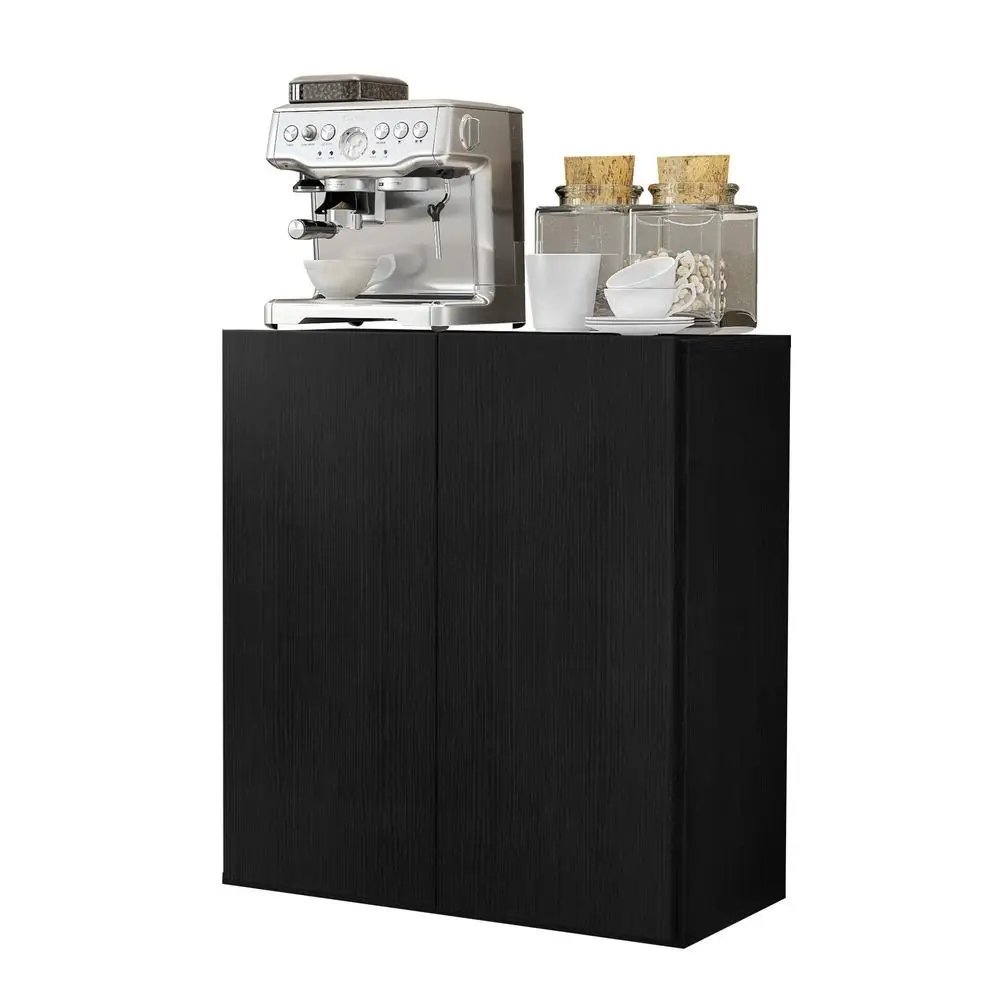 FG3603 Black Multimobile Sideboard Cantinho do Café 2 Doors