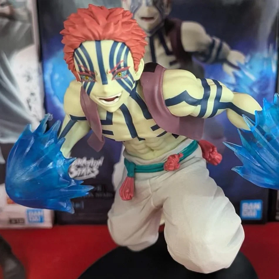 

In Stock Bandai Demon Slayer Original Genuine Banpresto Anime Yaiba Akaza Vibration Stars Plus 14cm 4 style Model Toy Figur