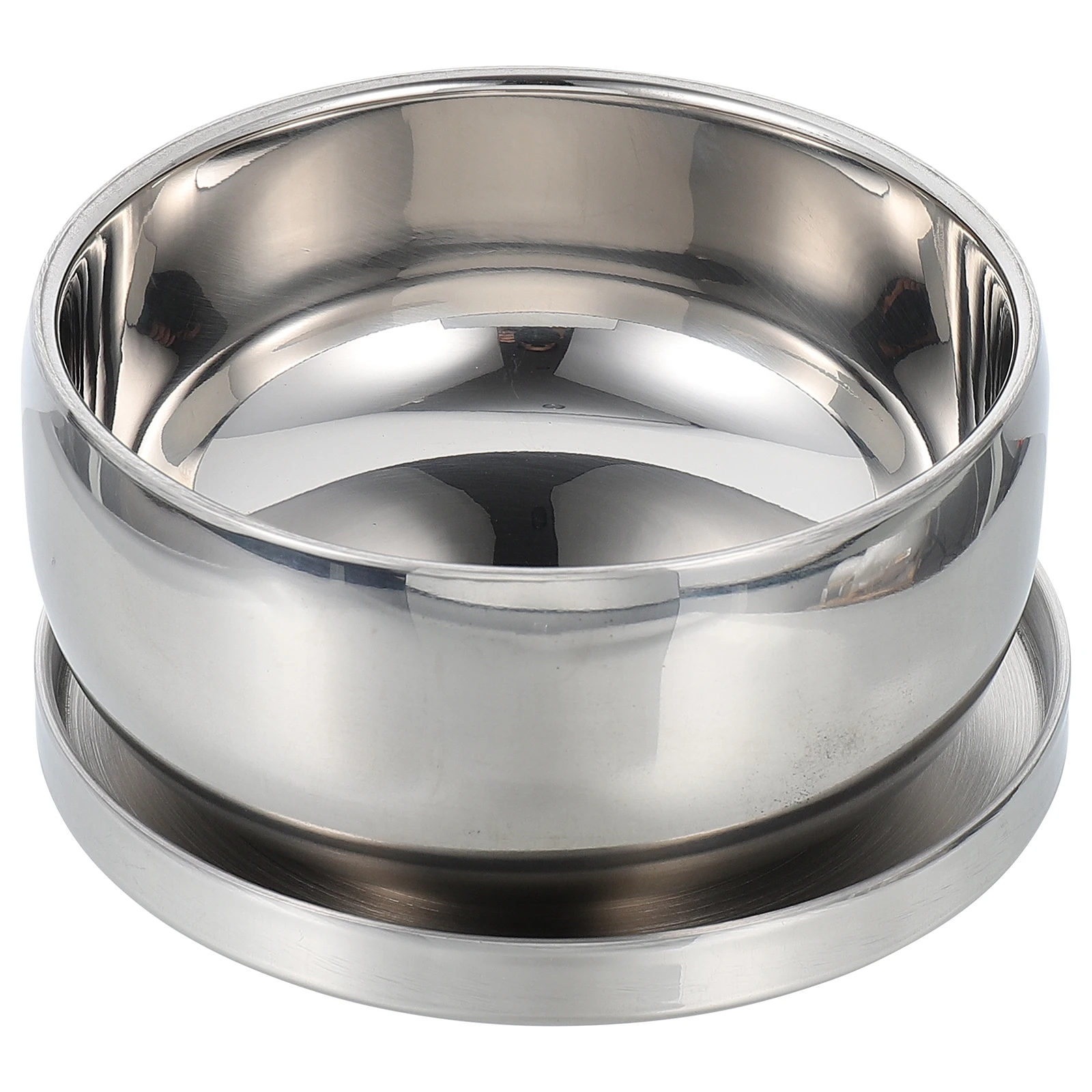 

1pc Stainless Steel For Men Large Capacity Foaming Soap Container Lidded Tool Durable Shaving Bowl Sturdy Soap Bowl Practical