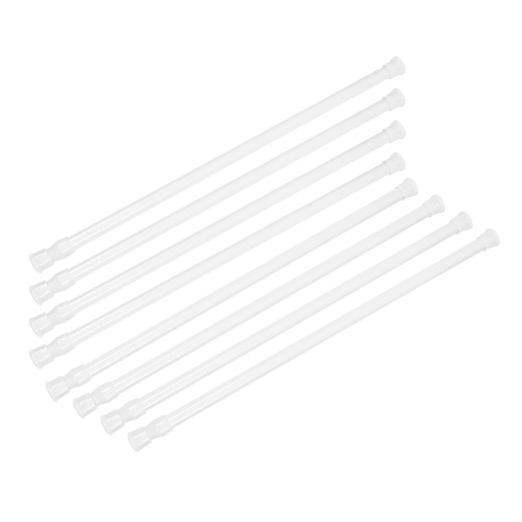 ABJI-8 Small Tension Rods 15.7 Inch To 28 Inch Spring Extendable Curtain Curtain Shower Curtain Telescopic Rod For Kitchen Cabin