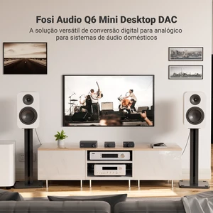 Audio Fosi Q6 DAC USB-Chipset XMOS XU316 & AK4493S, PCM 768kHz / 32Bit & DAC Hi-Fi Desktop Ringkas DSD512 10 xmos penjualan terbaik - №