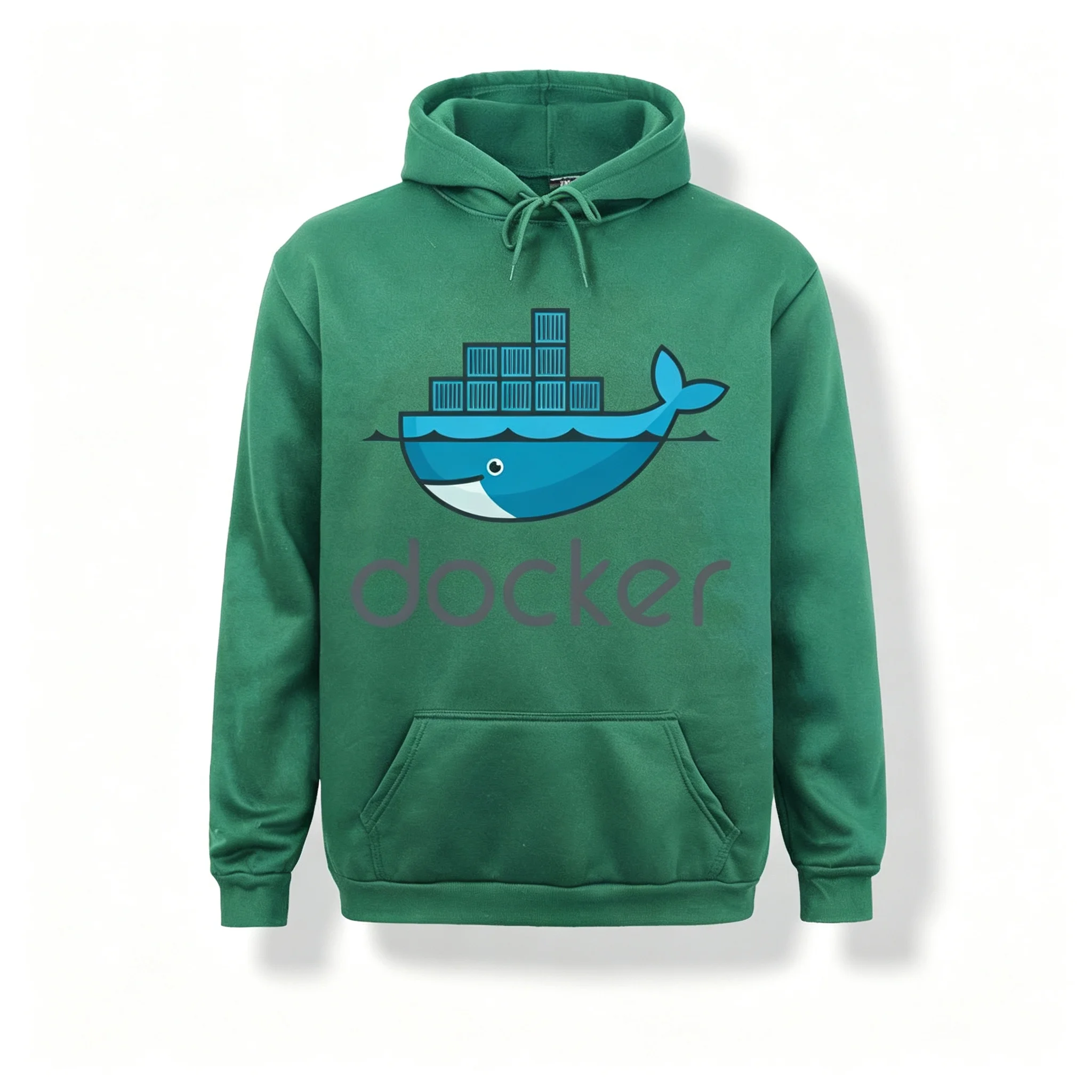 Men Men Docker Devops Container Development Novelty Pure Cotton Pullover Hoodie Long Sleeve Women Crew Neck Harajuku Gift Idea