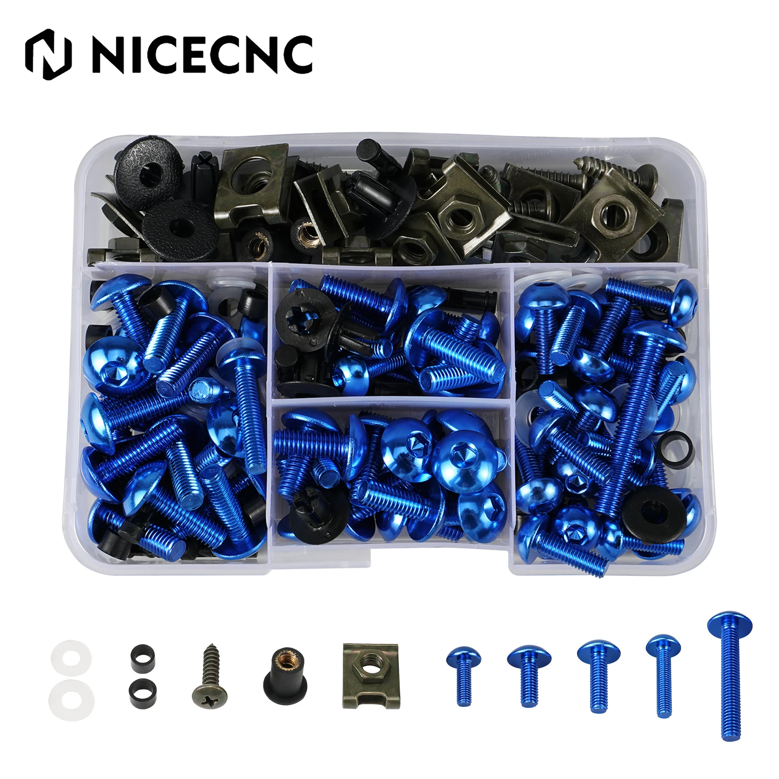 155PCS Fairing Bolt…