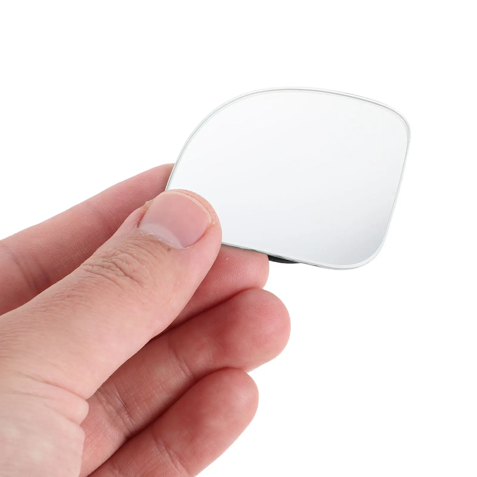 2Pcs Blind Spot Rear View Mirror Frameless Fan Shape Wide Angle Convex Glass for Car Suv Truck Reversing Parking Assistance