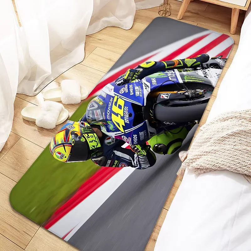 

Motorcycle V-Valentino R-Rossi 46 Door Mat Entrance Non-slip Washable Kitchen Carpet Living Room Hallway Rugs Bath Door Mats