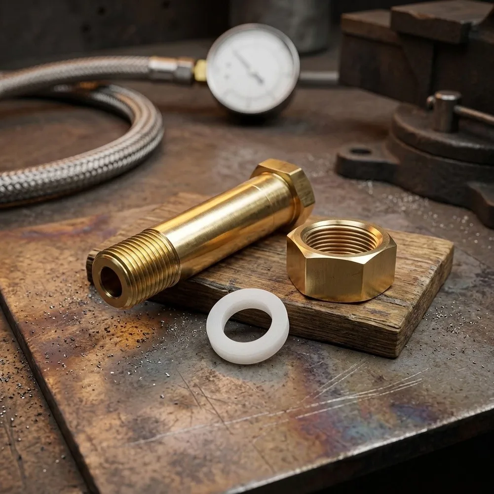 For Workshop Welding Tasks CGA-320 To 1 4 NPT Adapter Leak-proof Gas Fitting Brass Welding Adapter Precision Machined Brass