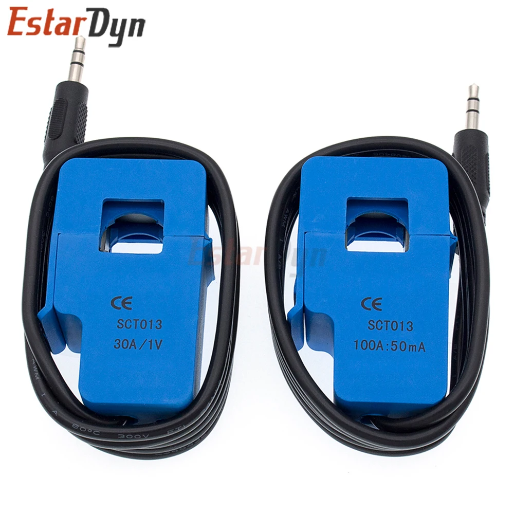 Estardyn SCT-013 Split Core Current Sensor 30A/50A/100A, Non-invasive AC for ESP32 Home Energy Monitor