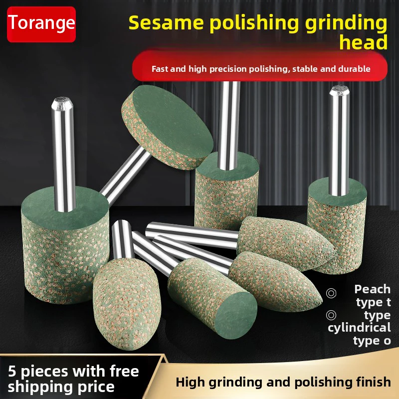 

Кунжутная шлифовальная головка Т-образная цилиндрическая металлическая шлифовальная головка для удаления ржавчины, нефритовая полировка, ручная дрель, маленькая резиновая полировальная шлифовальная головка