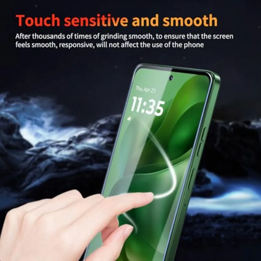 Confezione da 3 pellicole protettive per schermo per Motorola Moto G Power 2025 Pellicola in vetro temperato da 6,8 pollici antigraffio 9H Hardn HD Custodia trasparente Friendl