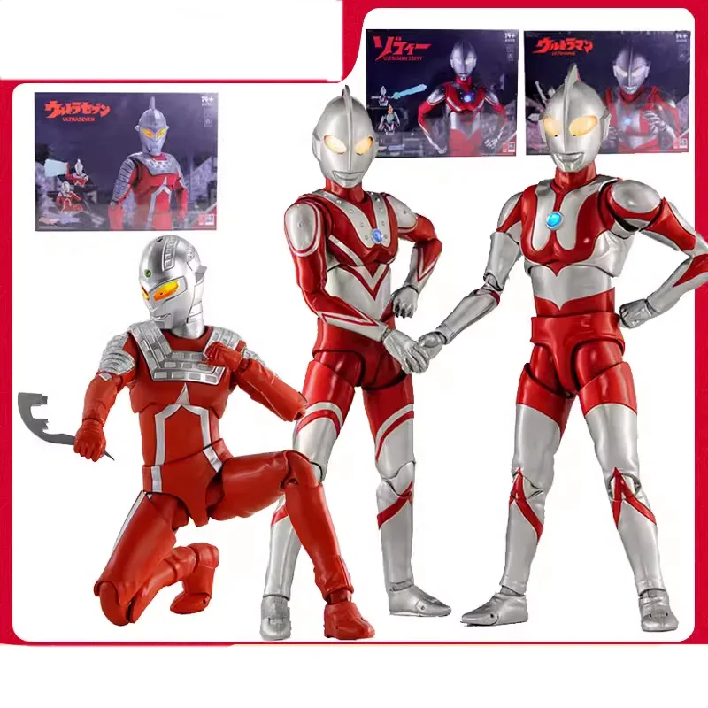 

Bandai Ultraman Tiga Seven Zoffy Ace Taro Leo Father Of Ultra Anime Figures Action Figure Collectible Model Kid Coll Toy Gift