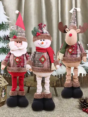 Muñeco telescópico de Navidad, adornos navideños para el hogar, adorno navideño de 2025, regalos de Navidad, Año Nuevo 2026