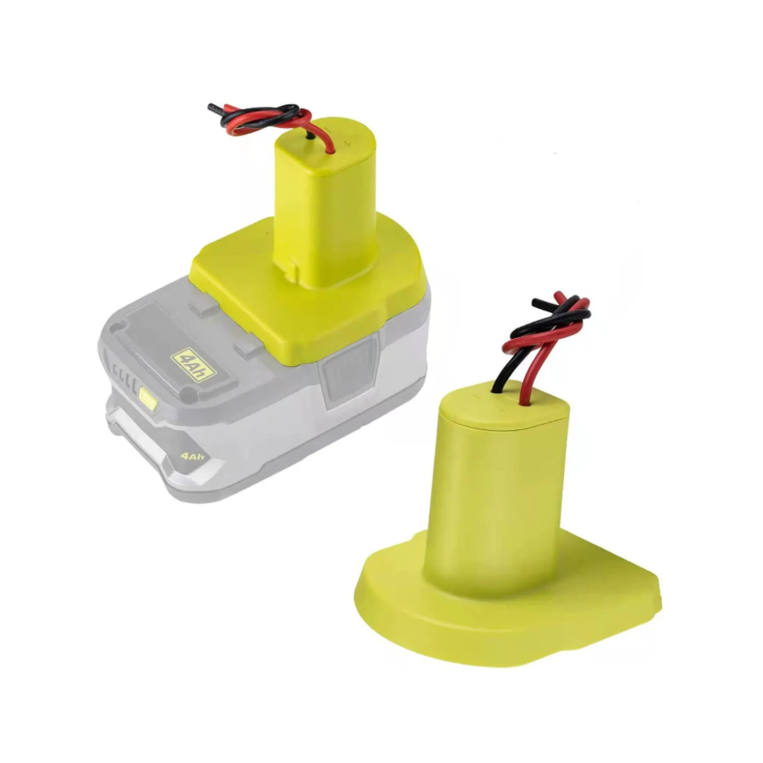 محول إخراج ذاتي الصنع 18 فولت محول سلك واحد متوافق مع بطاريات الأدوات الكهربائية RYOBI لمشاريع تحسين المنزل