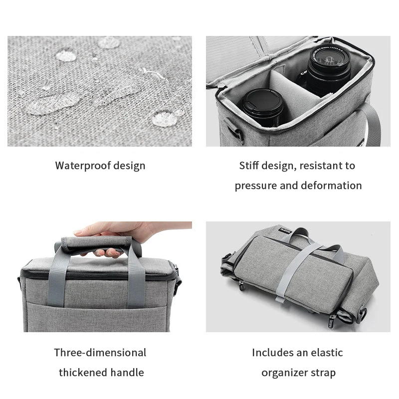 BOONA Digital SLR Camera Bag Lens Waterproof Photography Bag FOR Canon Nikon Sony Micro Single Handbag Storage Shoulder Bag 2023