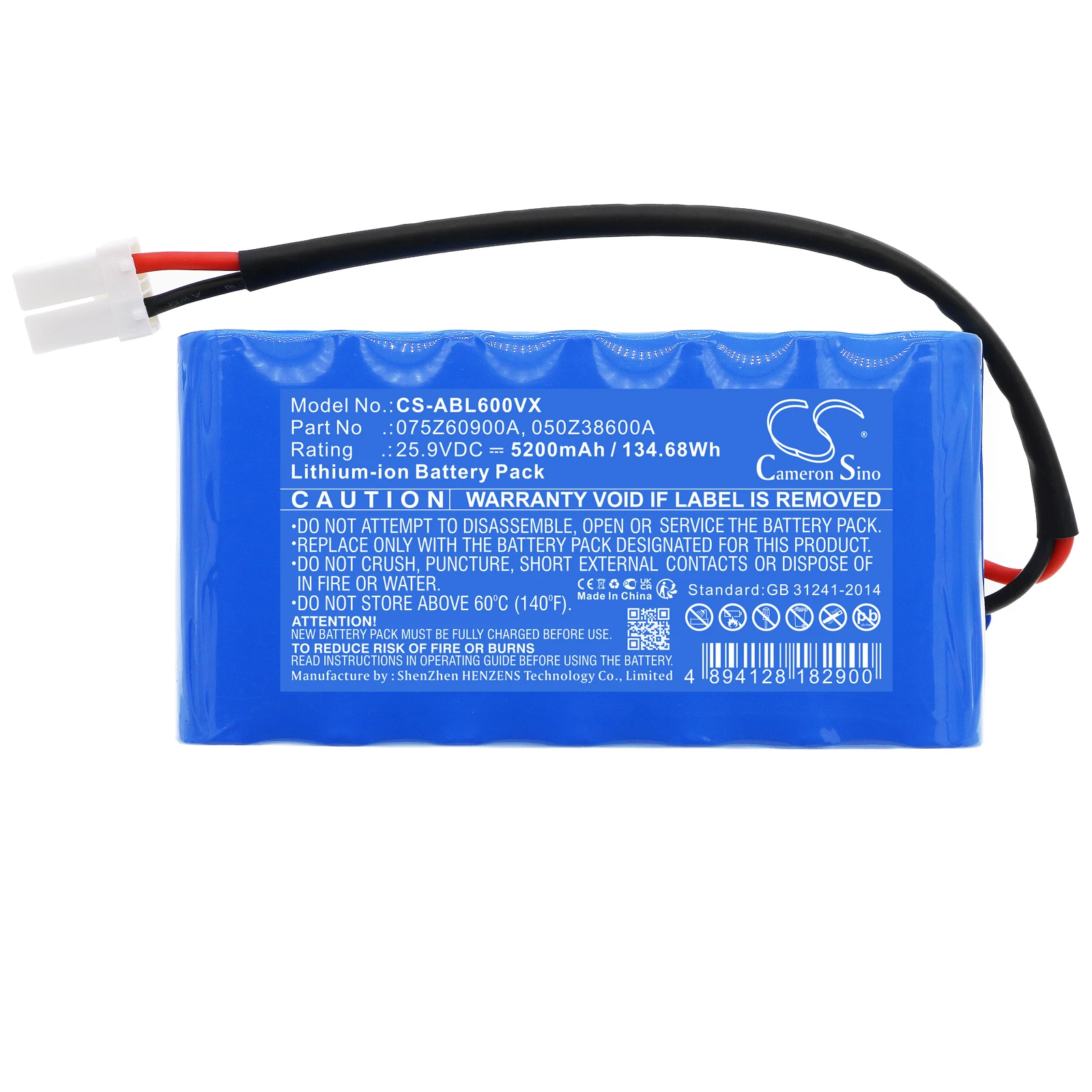 25.9V 5200mAh Lawn Mowers Battery for Ambrogio Twenty Elite ZR Deluxe Elite S+ 29 Elite Quad  L29 Twenty 29 L20 L25 L60 7060DE0