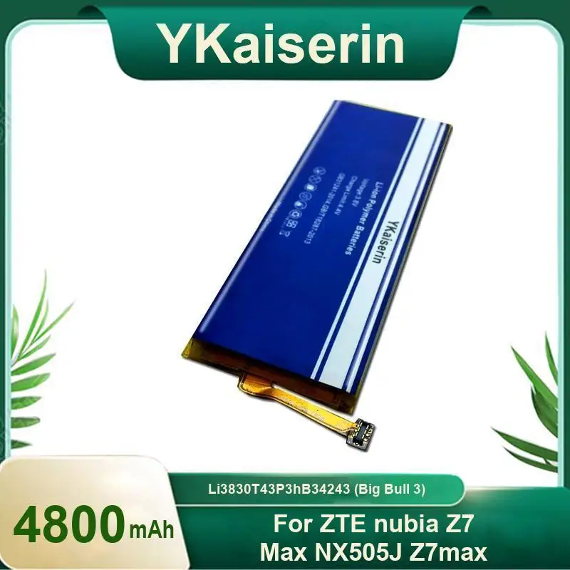 

Mobile Phone Battery 4800Mah Li3830t43p3hb34243 Big Bull 3 Reliable Power For Zte Nubia Z7 Max NX505J Z7max