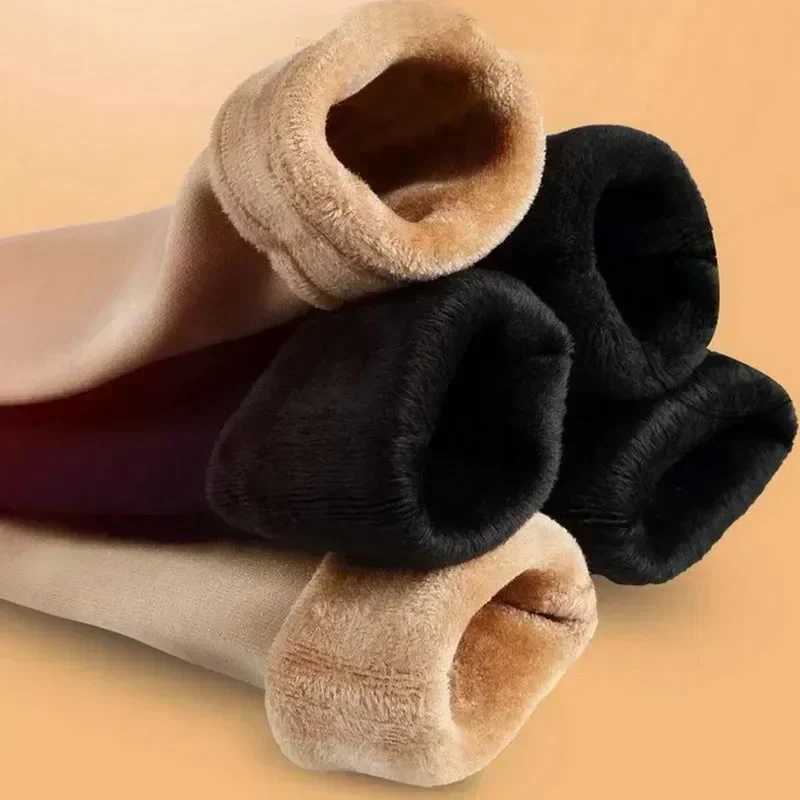 Snow Boots Floor Hosiery Winter Warm Thicken Thermal Socks Women Plush Soft Casual Solid Color Sox Wool Cashmere Stocking