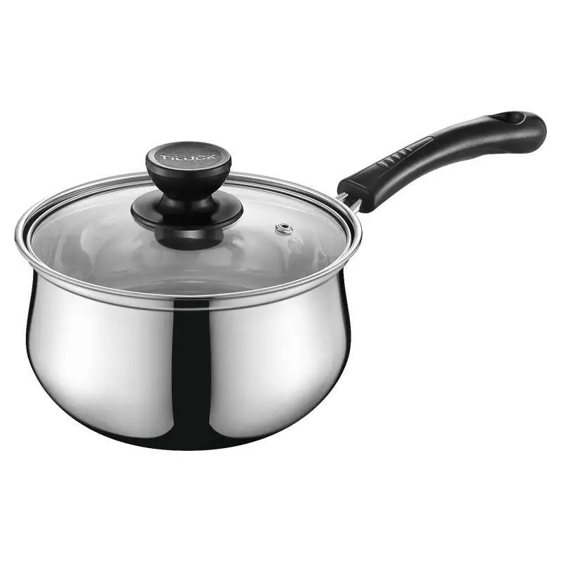 Thickened 304 Stainless Steel Soup Pot with Handle for Baby Noodles Gas Stove Small Soup Pot Home Use Luxury Warm Set Home Fu...