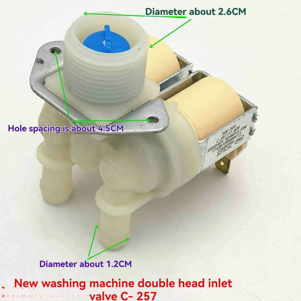 1 قطعة استبدال صمام مدخل 2-way 3-way 4-way NCW الملف اللولبي صمام لسامسونج WF1702WCS WF1802XEC XEU طبل غسالة