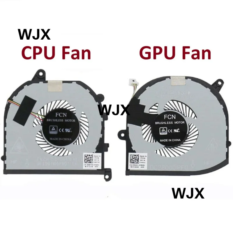 

New CPU GPU Cooling Fan for Dell XPS 15 9570 7590 Precision 5530 P56F002 Laptop