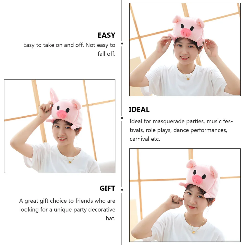 頭飾り豚ヘッドカバー子供パーティー帽子写真プロップ快適なトレンディなファッショナブルな衣装コスプレアクセサリーソフト