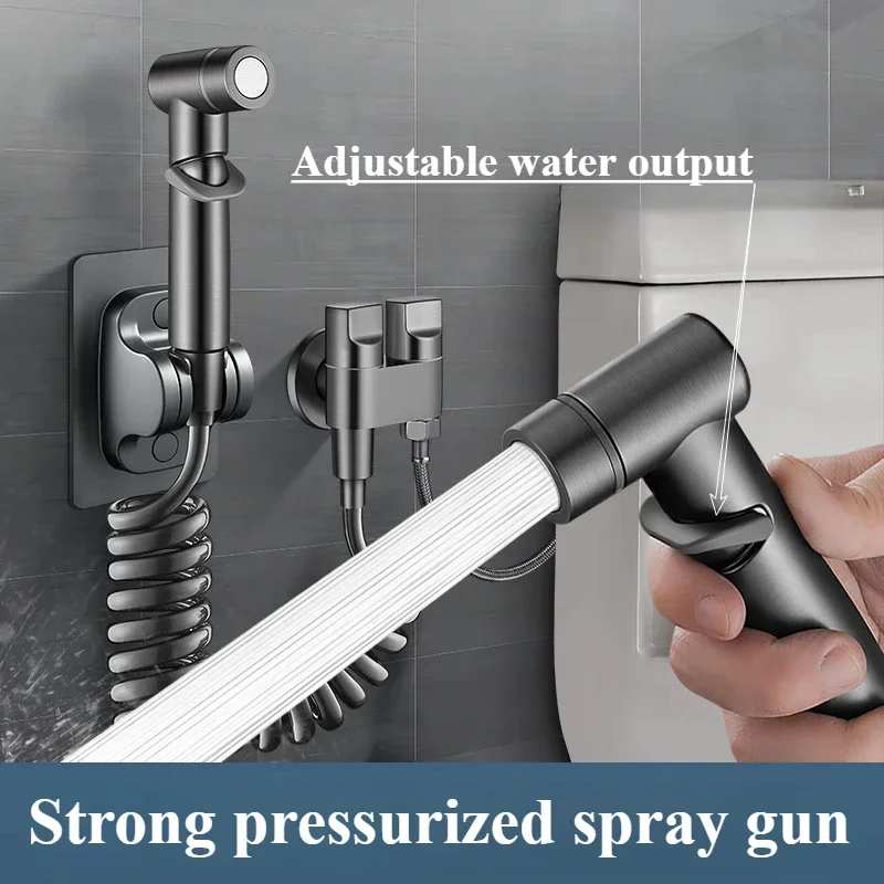 

Handheld toilet spray accessory, suitable for toilet double outlet valve, matching kitchen and bathroom faucet