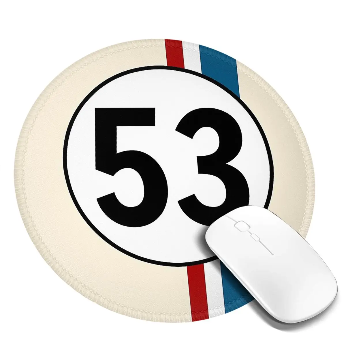 

Herbie NumberRound Mouse Pad Computer Keyboard Mouse Mat Gaming Laptop Desk Mat Office Table Mats