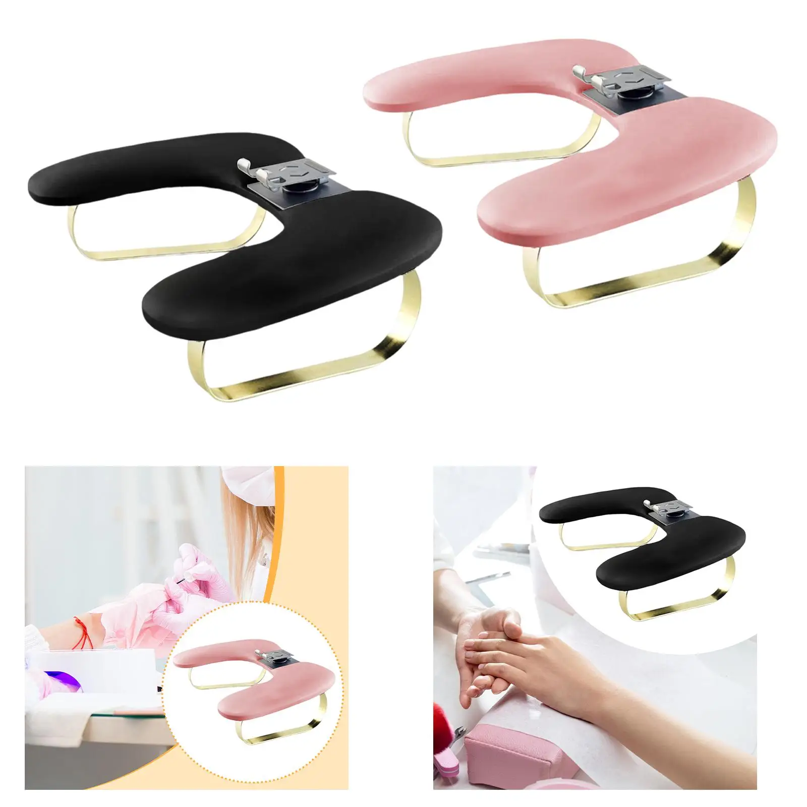 Nail Art Hand Rest Nail Arm Rest Pillow with Phone Holder Nail Table Station