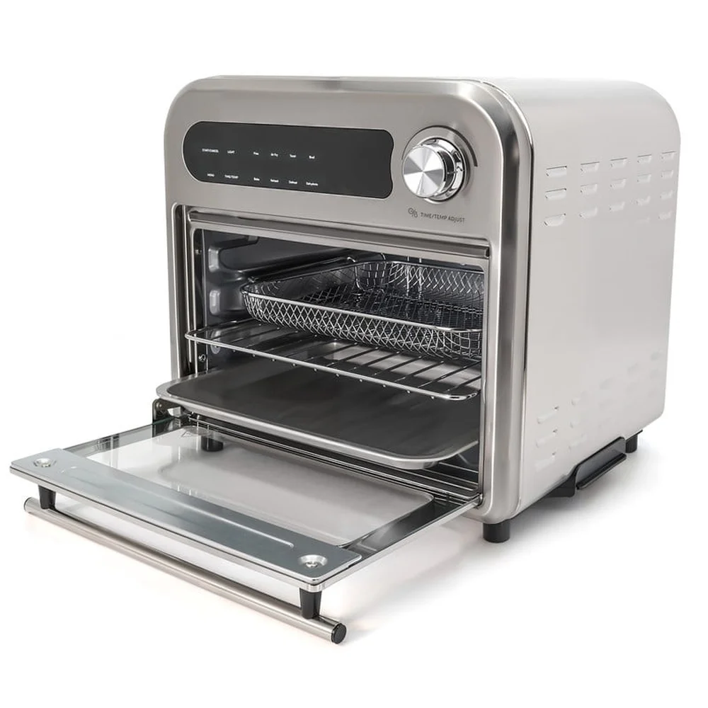 Nieskończona frytkownica powietrzna ze stali nierdzewnej 10L Cyfrowy programowalny wyświetlacz LED 1500W Regulowany czasomierz temperatury Akcesoria