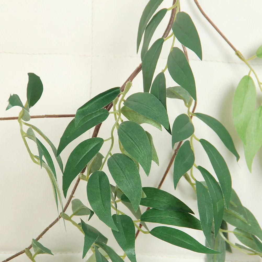 

2pcs 170Cm Artificial Willow Vine Garland Handmade Rustic Eucalyptus Silk Leaves For Wedding Arch Home Decor Outdoor Garden