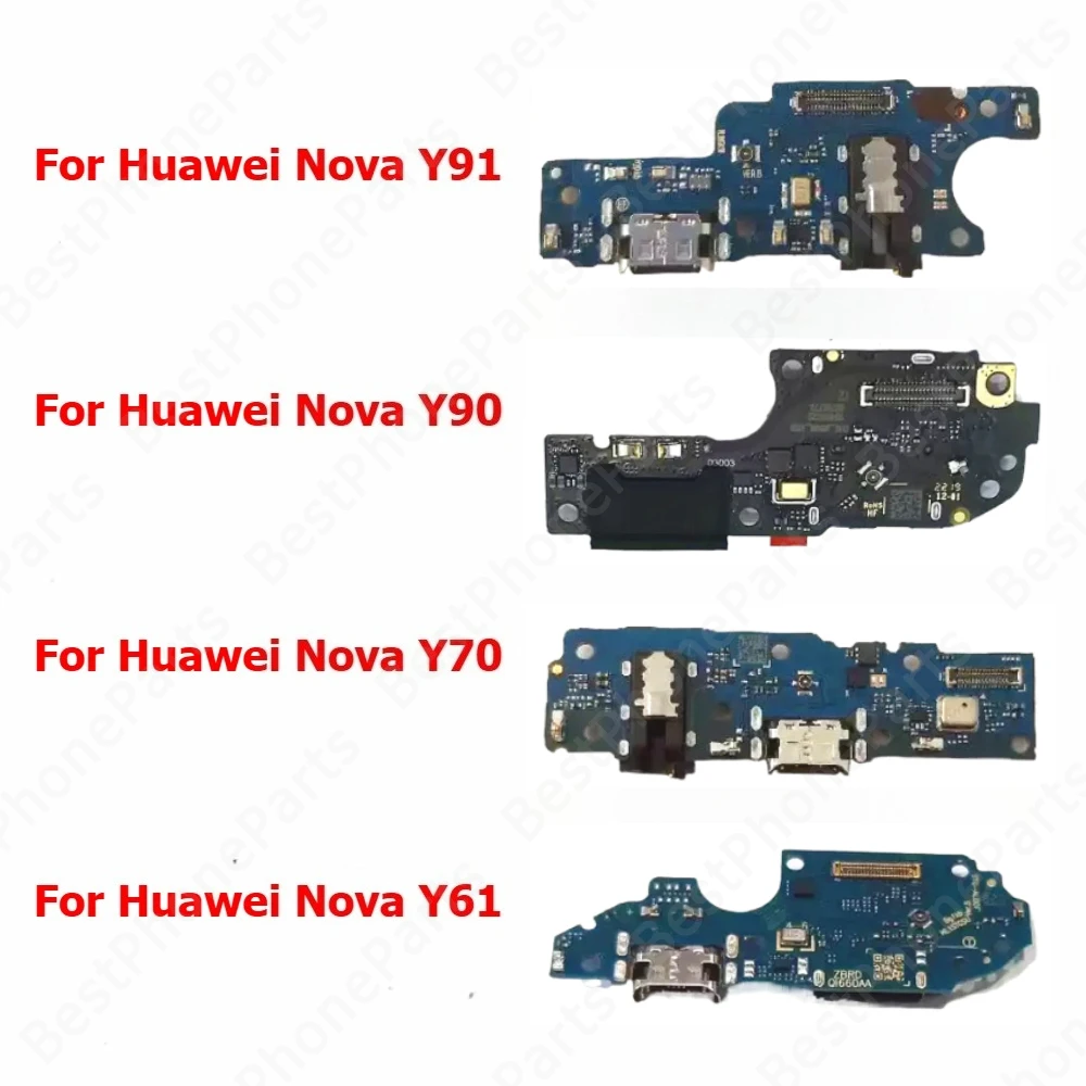 

Зарядная плата для Huawei Nova Y91 Y90 Y70 Y61, порт для зарядки, USB-разъем, пластина, печатная плата, док-станция, гибкий кабель, детали мобильного телефона