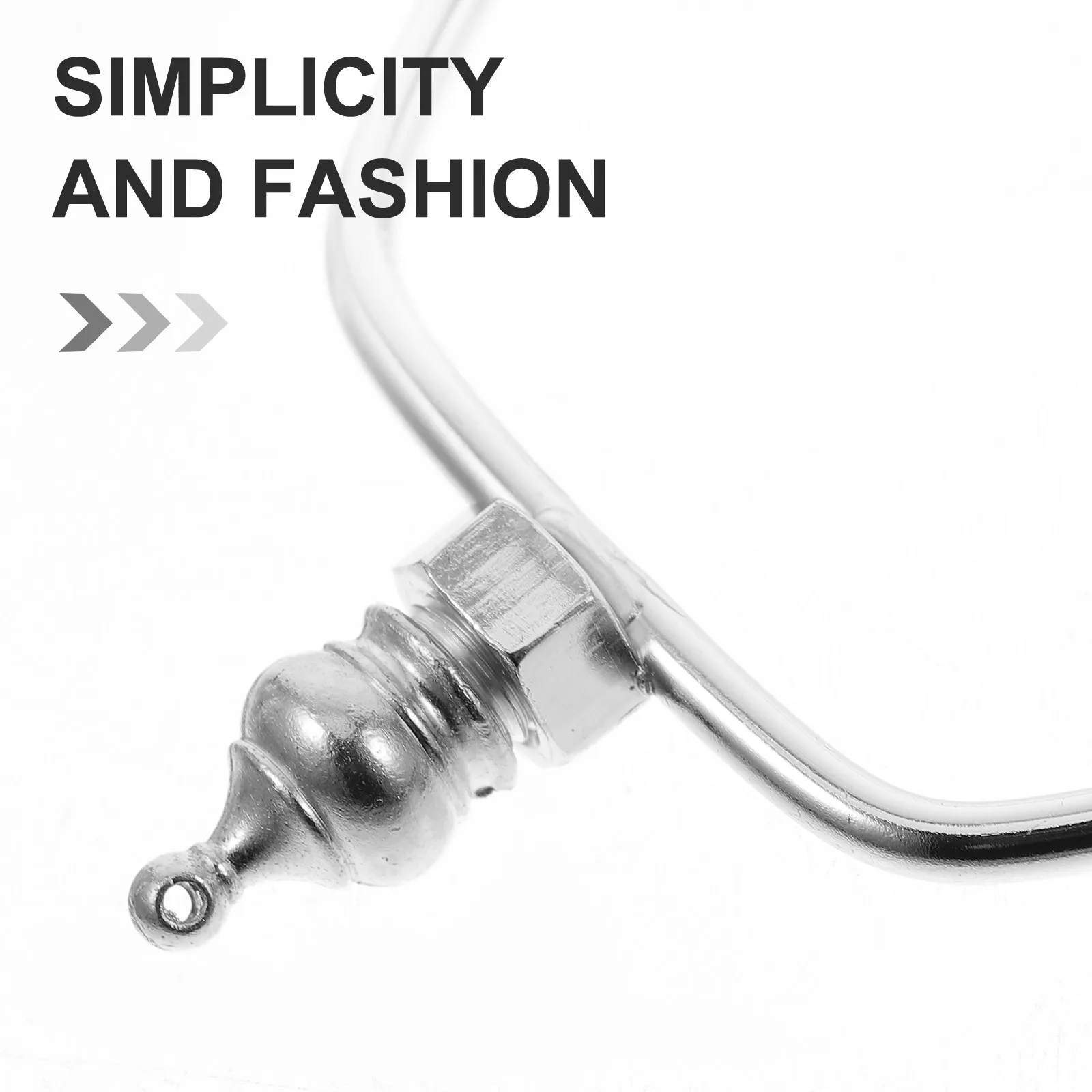 Set di staffe per arpa e paralume da 2 pezzi, telaio di supporto facile da installare per parti di ricambio per riparazione lampada da tavolo fai da te