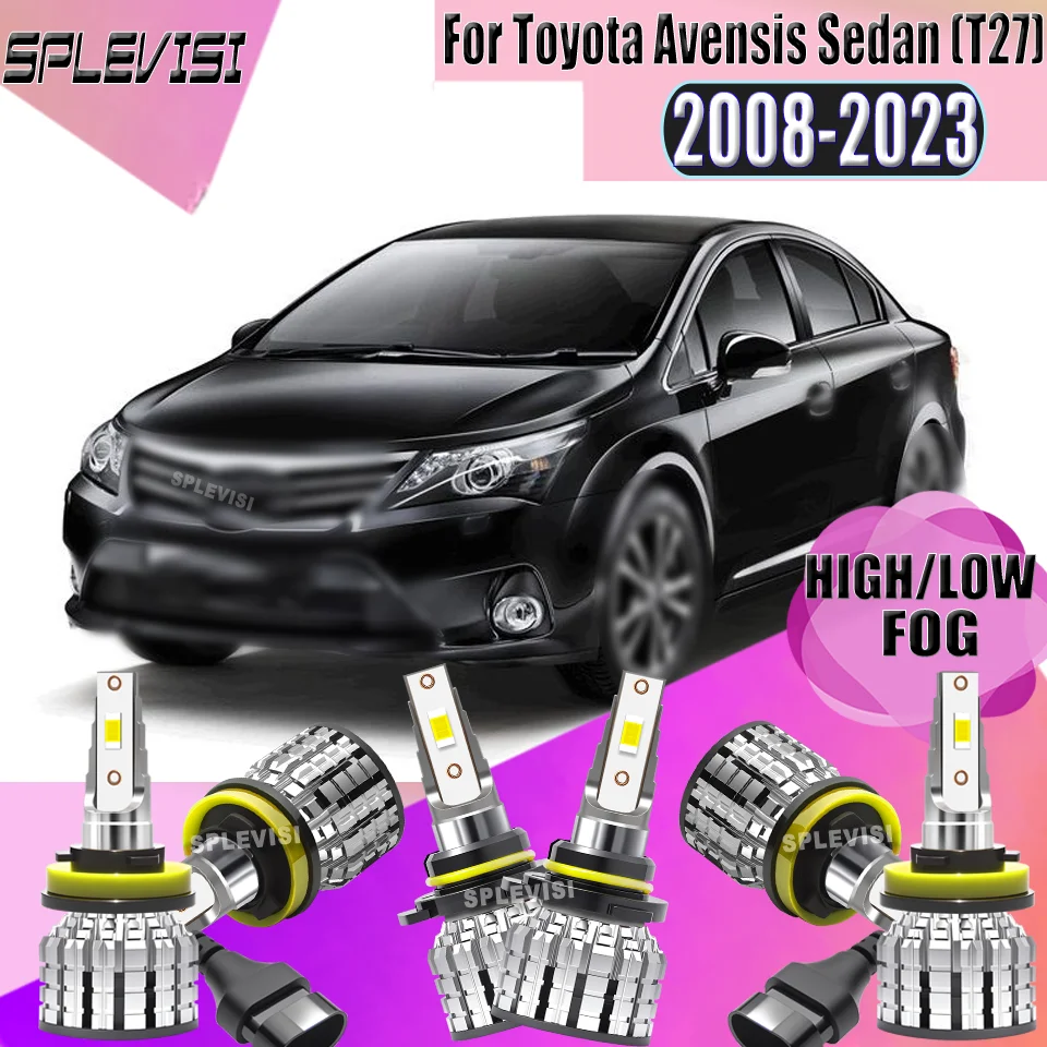 

Long Lifespan Car LED Headlight Fog Lamp IP67 Waterproof High Low Beam Foglight Bulbs For Toyota Avensis Sedan (T27) 2008-2023