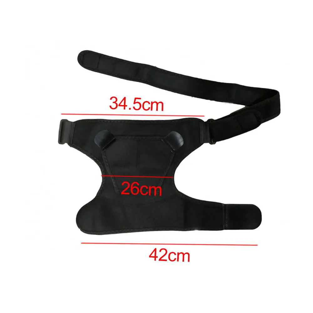 

Черный наплечный бандаж с компрессионной подушечкой, регулируемый наплечный бандаж для защиты левого и правого плеча