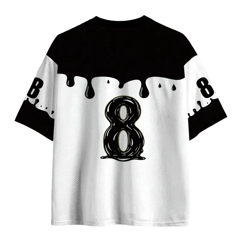 Retro Japanese Ukiyo-e Wave 3D Print Sport Quickdry Breatha Men V-Neck T-Shirt Street Fashion Hip-Hop Y2K parent-child Clothing