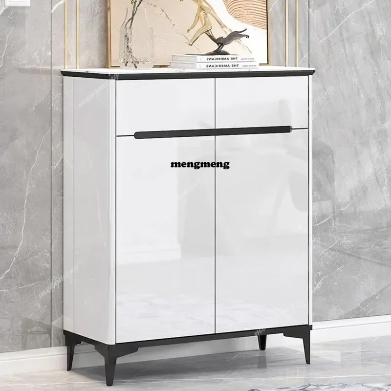 

Dust Proof Wood Shoe Rack Density Board Vertical Hallway Shoe Rack Storage Living Room Rangement Chaussure Home Furniture