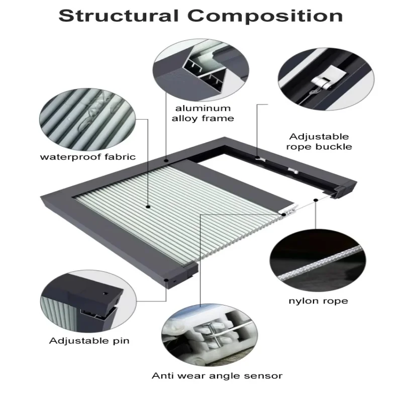 Electric Motorized Skylight Cellular Blinds Smart App Remote Control Honeycomb Shades Heat Insulation For Roof Window Custom view 4