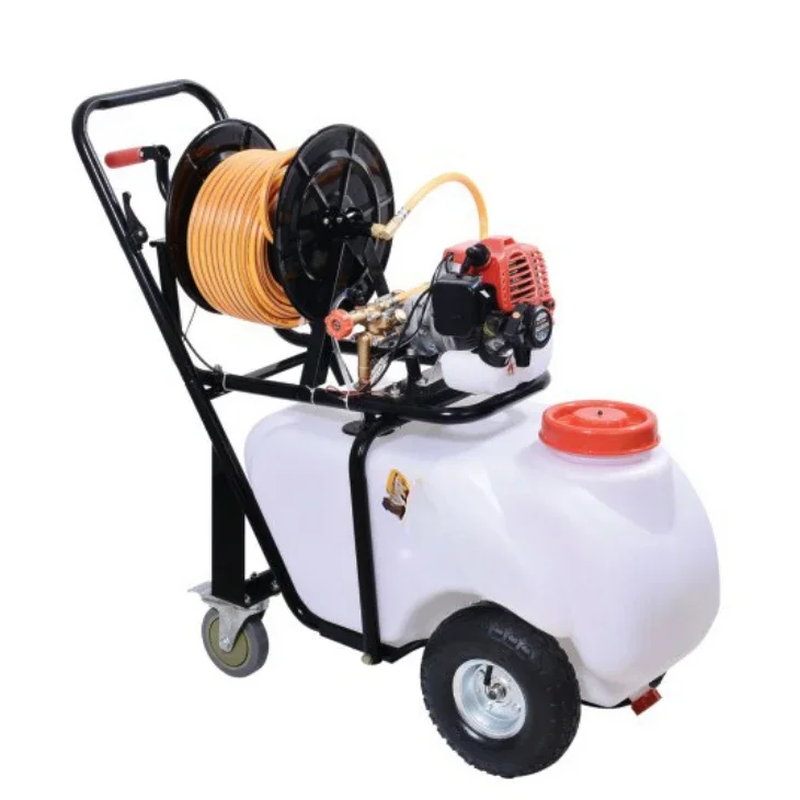 50L gasoline powered spray for high-pressure garden, with pump and hose