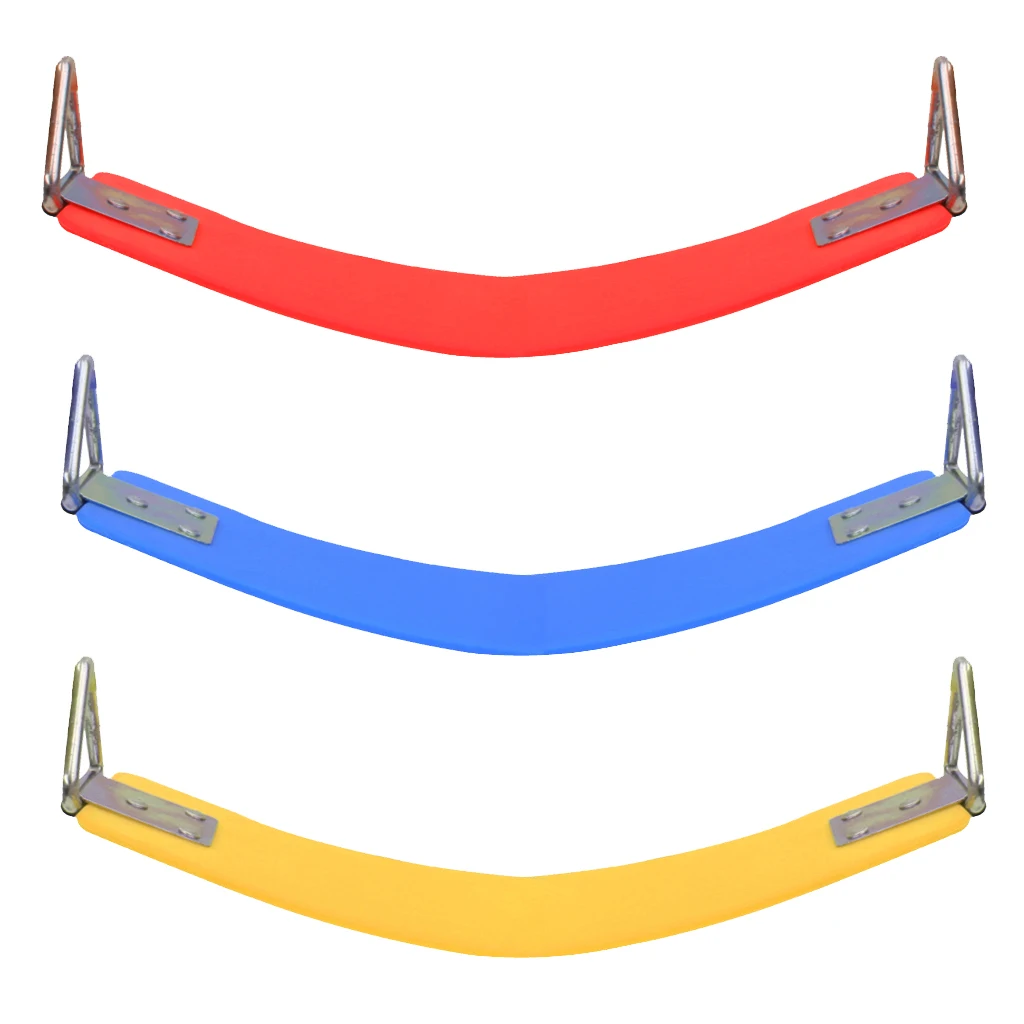 Swing Seat with Metal Triangle Playground Swingset Park Backyard , , 77.2 x 15 cm
