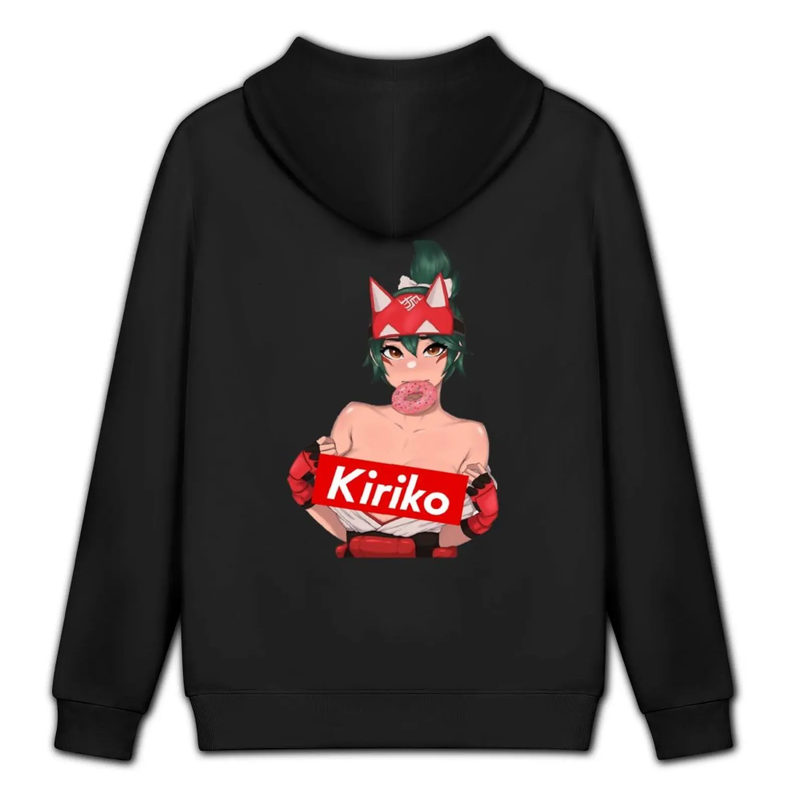 مجموعة ملابس Kiriko Hoodie الرسوم المتحركة للرجال، ملابس مصممة للرجال، ملابس على الطراز الكوري، سترة بقلنسوة برسومات جرافيكية