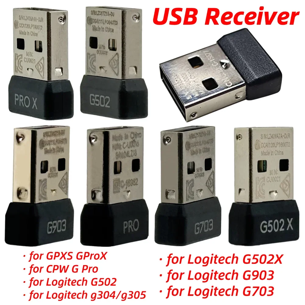 

Сменный USB-приемник для мыши, USB-адаптер для Logitech G Pro Wireless/G Pro X Superlight/G502/G502X/G304/G305/G903/G703