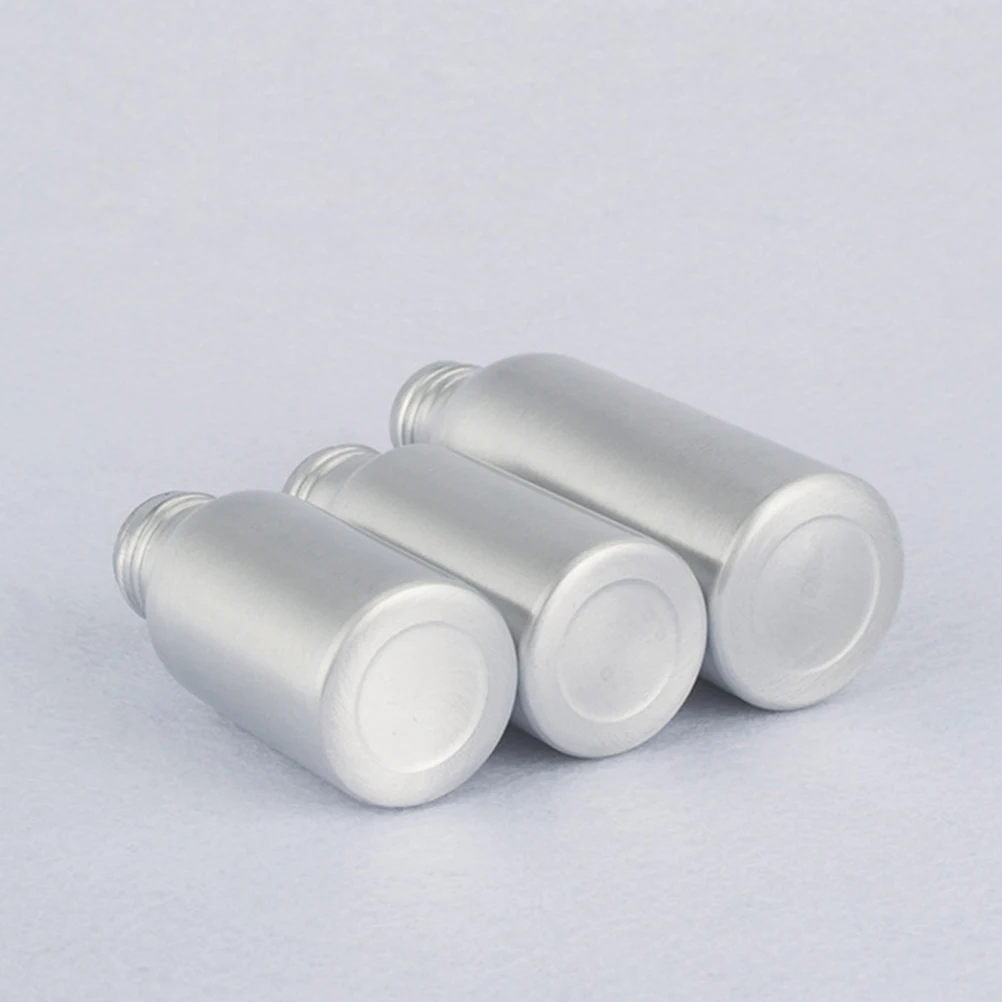 

4pcs Aluminum Bottle Alloy Water Sprayer Travel Metal Dispense Plants Mist Cosmetics Baking Portable Leakproof Detachable Refill