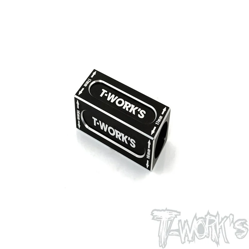 Original T works TT-074BK 16/17mm Anti Tweak Block ( For Xray T4 2020) Black Rc part