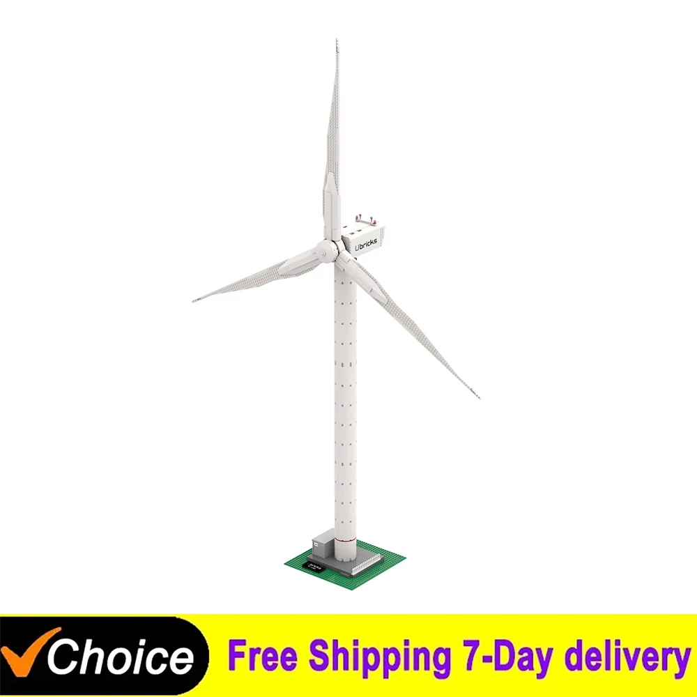 1184Pcs Technical Wind Turbine Building Blocks City Engineering Generator Model Bricks Desktop Ornament Toys For Adult Gifts
