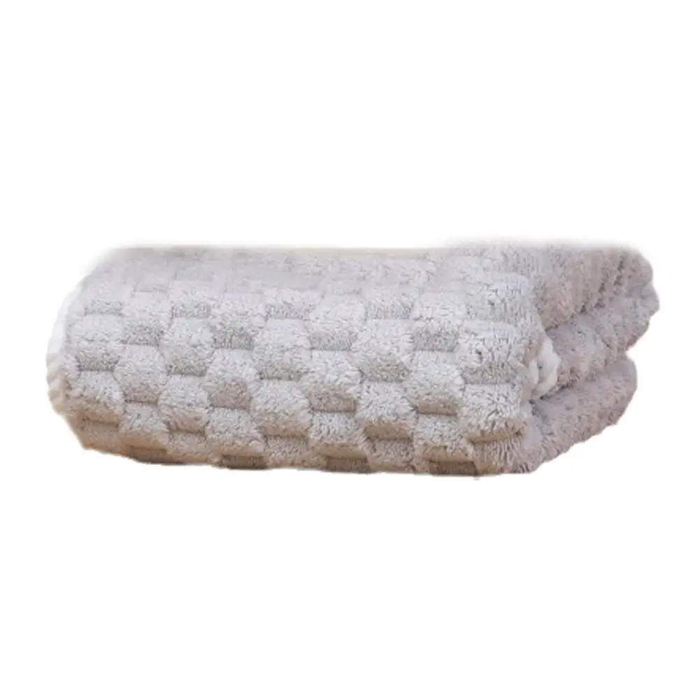 Soft Coral Velvet Towel Plain Edge Thickening Towel Easy Shed Color Solid Household Absorbent Easy Soft To Not Is Towels F5F9
