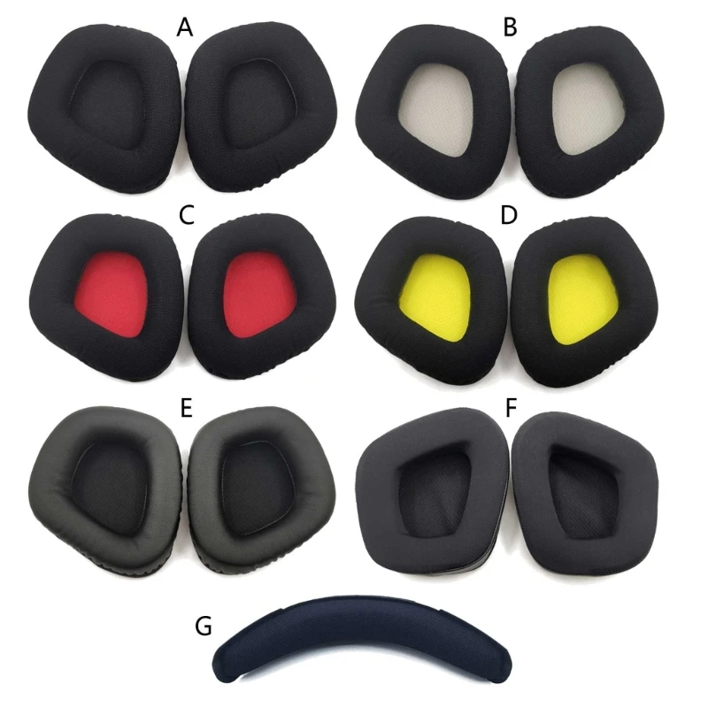 Replacement Earpads Headband Memory Foam Ear Cushion Cover for Corsair VOID PRO ELITE Headset Earmuffs Ear Pads Head Beam